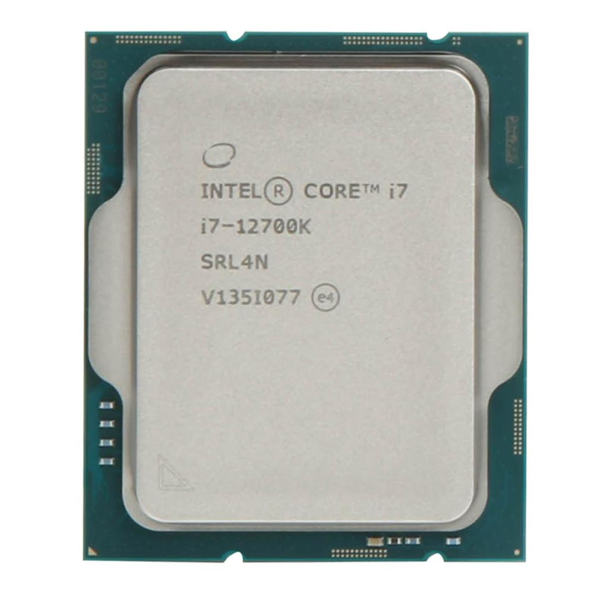 Intel Core i7-12700K 12TH Gen LGA1700, 12 Cores (8P+4E) , 20 Threads Up To 5.0 GHz Intel Core i7-12700K 12TH Gen LGA1700, 12 Cores (8P+4E) , 20 Threads Up To 5.0 GHz